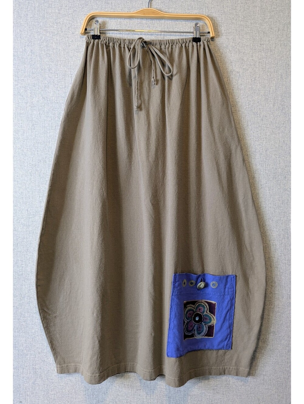 Vintage 1997 Blue Fish organic cotton voluminous cocoon maxi skirt